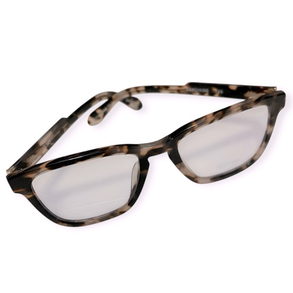 QUAY Hardwire Blue Light Glasses Milky Tortoise Frame Bluelight Blocking Lens - Picture 6 of 8